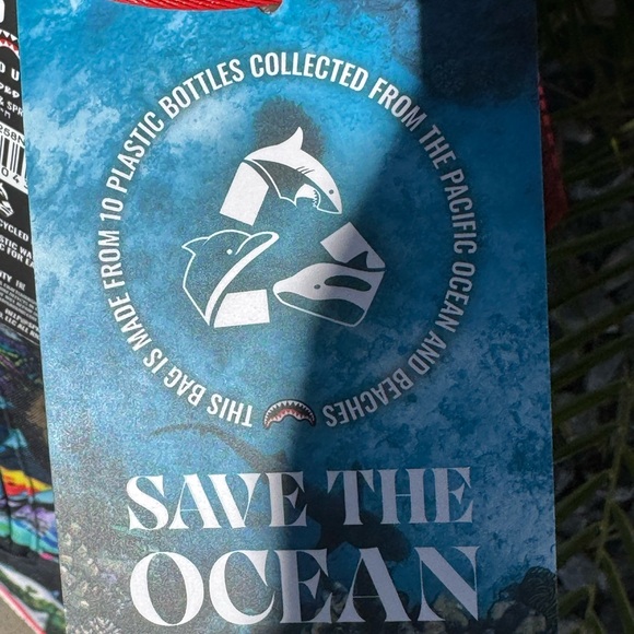 Sprayground Multicolor Graphic Backpack CANT STOP THE SHARK DLXSR BACKPACK - Picture 4 of 7